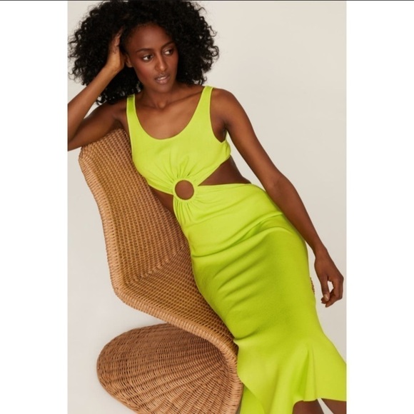 Solid & Striped Neon Bailey Cutout Dress - Picture 3 of 13